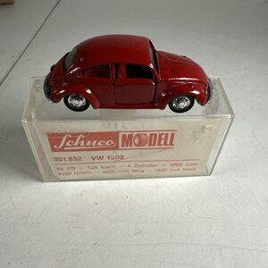 Schuco Vintage VW 1302 Red 1:66 No.818 Made In Germany